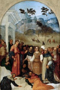 Kristus og kvinden taget i utroskab, ca. 1527.