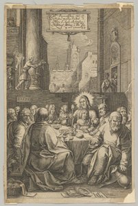 Den sidste nadver, fra The Passion of Christ, ca. 1623.