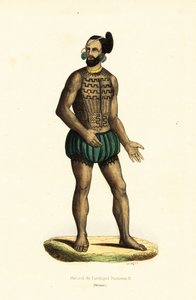 Indfødte på Tikei Island, Tuamotu-gruppen, Fransk Polynesien