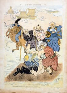 Karikatur af Braun forestillende Henri Brisson (1835-1912) (stik) af Ludwig Braun