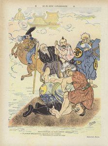 Kongressens ju-jitsu. Illustration til Le Rire