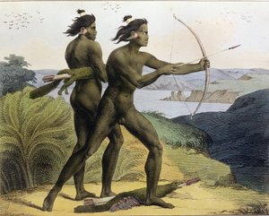 Jagt i San Francisco-bugten, fra "Voyage Pittoresque Autour du Monde", graveret af Jean Augustin Franquelin (1798-1839), udgivet 1822