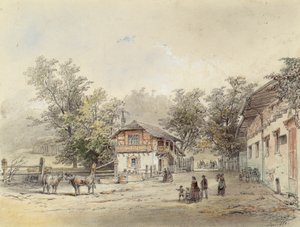 Mejeriet i Vorderbrühl ved Wien af Ludwig Czerny