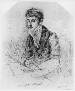 Portræt af maleren Josef Muxel af Ludwig Emil Grimm