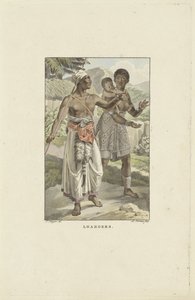 Indbyggere på Loango-Angola-kysten Udlånere (titel på objekt) af Ludwig Gottlieb Portman