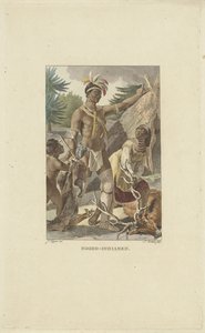 Iroquois-familien foran tipi Nordindianere (titel på objekt)