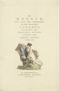 Kvinde ved en sten Titelside for: M. Stuart, Man as He Appears on the Known Globe, 1803 af Ludwig Gottlieb Portman