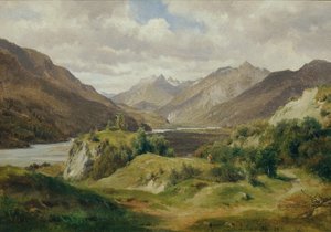 dal med bjerge