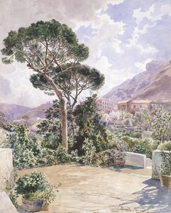 Castellamare (blyant og akvarel)