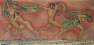 Dansefrise, 1912. af Ludwig von Hofmann