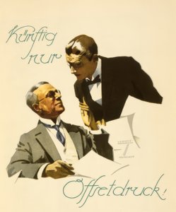 Fremover kun offsettryk! af Ludwig Hohlwein