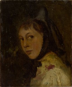 Hoved af en bondekvinde af Ludwig Knaus
