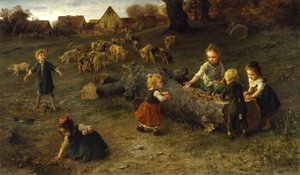 Muddertærter, 1873 af Ludwig Knaus