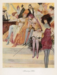 Cabaret in Hell (farve litho)