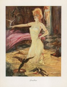 Gimpelfang (farve litho)