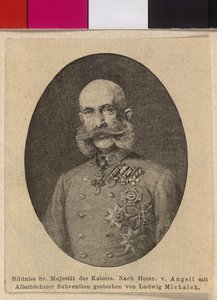 Kejser af Østrig Franz Joseph I af Ludwig Michalek