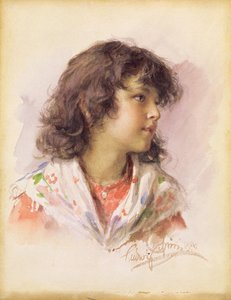 Hoved af en pige, 1886