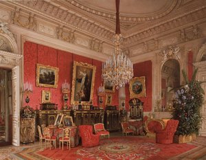 Interiør af Vinterpaladset. Studiet af kejserinde Maria Alexandrovna, 1869