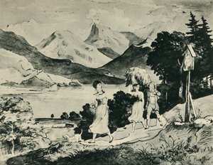 Lake Fuschl, Salzburg, Østrig, 1823, 1943.