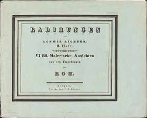 Malerisk udsigt fra omgivelserne i Rom af Ludwig Richter