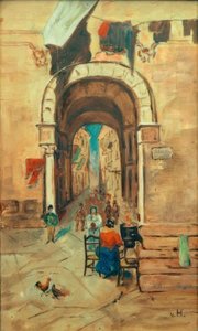 Napoli - lejlighedsvis stykke af Ludwig von Hofmann