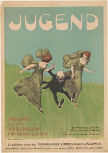 Plakat for bladet Jugend af Ludwig von Zumbusch