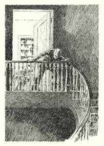 Illustration til The Picture of Dorian Gray af Oscar Wilde (litho) af Lui Trugo