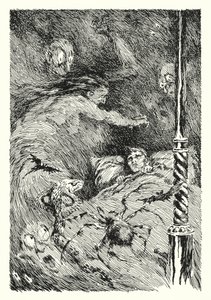 Illustration til The Picture of Dorian Gray af Oscar Wilde (litho) af Lui Trugo