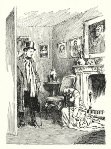 Illustration til The Picture of Dorian Gray af Oscar Wilde (litho) af Lui Trugo