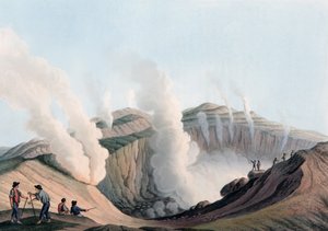 Krater på Vulcano-øen i Det Tyrrhenske Hav, Italien