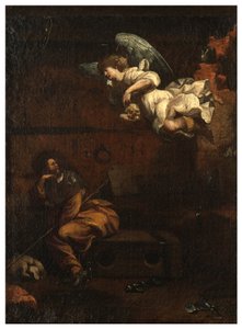 North Transept, San Roccos alter 1635, 45, Genovesino 1645, Dødsmeddelelse i fængslet, Malet nederst til højre