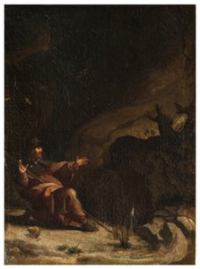 North Transept, San Roccos alter 1635, 45, Genovesino 1645, San Rocco besøgt af messerne i ørkenen, malet nederst til højre