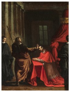 North Transept, San Roccos alter 1635, 45, Genovesino 1645, Signatura del Cardinal, malet nederst til højre