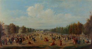 Game of Jereed i Kagithane, ca. 1890 af Luigi Acquarone