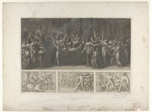 Fire scener fra den trojanske krig af Luigi Ademollo