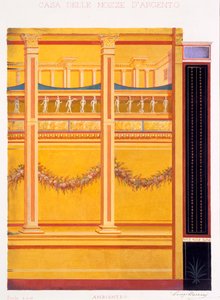 Vægdekorationer fra Sølvbryllupets Hus, Pompeji, 1897