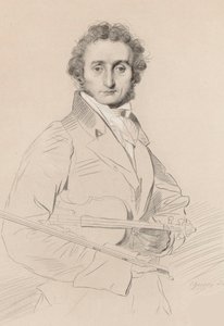 Portræt af Niccolò Paganini 1782-1840, 1830.