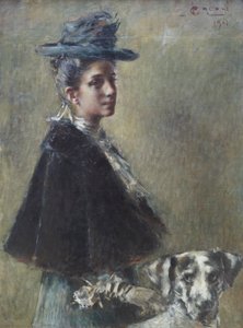 Portræt af fru Torelli af Luigi Conconi