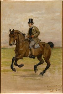 Vittorio Matteo Corcos zu Pferde af Luigi Gioli