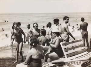 Italienere på stranden