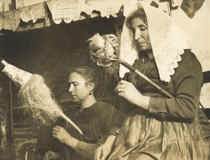 Kvinder, der spinder uld