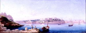 Valletta Havn af Luigi Maria Galea