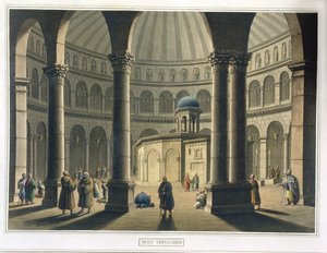 Den Hellige Grav, pub. af William Watts, 1806 af Luigi Mayer