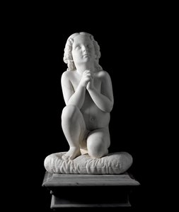 Lille dreng i bøn Marmorskulptur af Luigi Pampaloni (1791-1847), ca. 1827. fra Prins Odon di Savoias samling. Svag. 68x38x30 cm Gener, moderne kunstgalleri, inv. 919 af Luigi Pampaloni