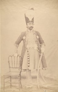 Nasiruddin Shah, ka. 1852-55. af Luigi Pesce