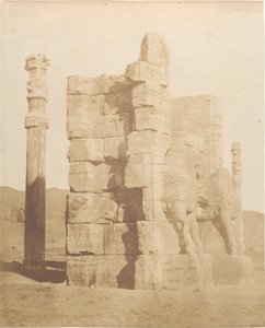 Porta di indgang til ruinerne af Persepolis, 1858. af Luigi Pesce