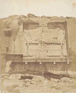 Grav på klippen i Persepolis, 1858. af Luigi Pesce