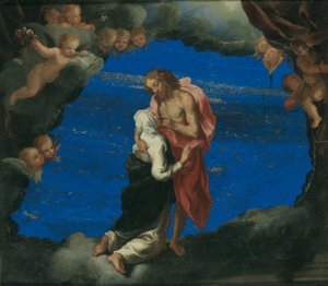 Sankt Catherine ved Kristi sår af Luigi Primo Gentile