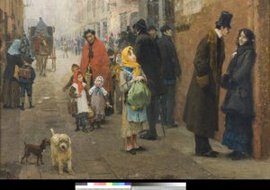 En gade i Milano, 1881