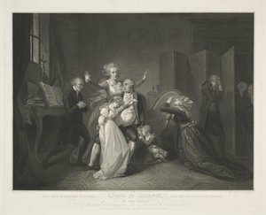 Sidste komsammen for Ludvig XVI og hans familie af Luigi Schiavonetti